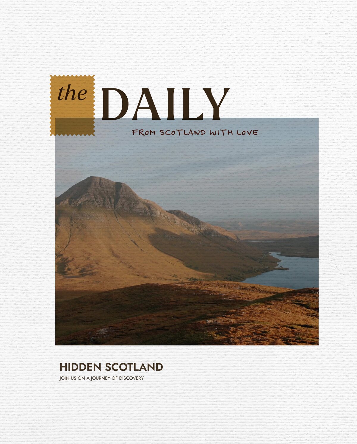 The Daily for 18 October, from Scotland with love. Golden-hour light catches a shadowed mountain above a loch, rust-coloured moorland in the foreground